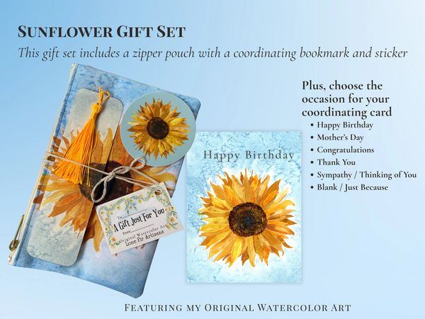 Sunflower gift set