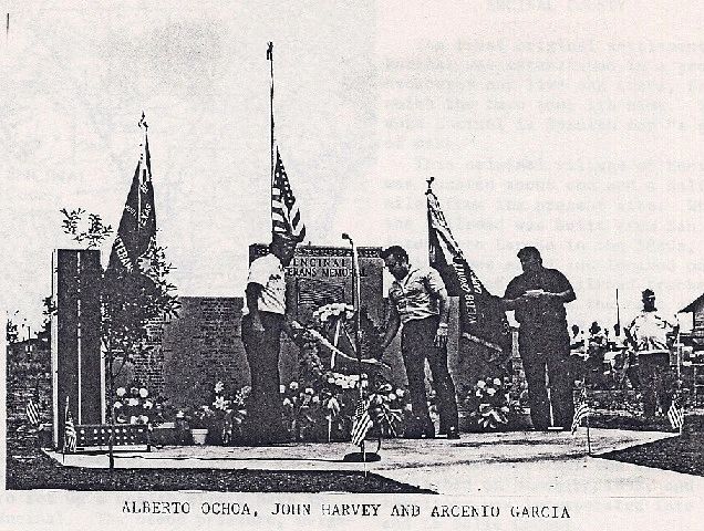 img src=Mayor John Harvey Encinal Veterans Monument.jpg alt=Mayor John Harvey Encinal Veterans