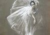 "Natalia Bessmertnova as Giselle. The Bolshoi Ballet" - Pastel on paper. 39 x 29 in