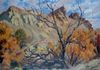  "Fall Trees. Cerrillos, New Mexico" - Oil on canvas. 22 x 30 in.