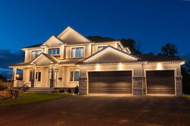 exterior lighting installation
