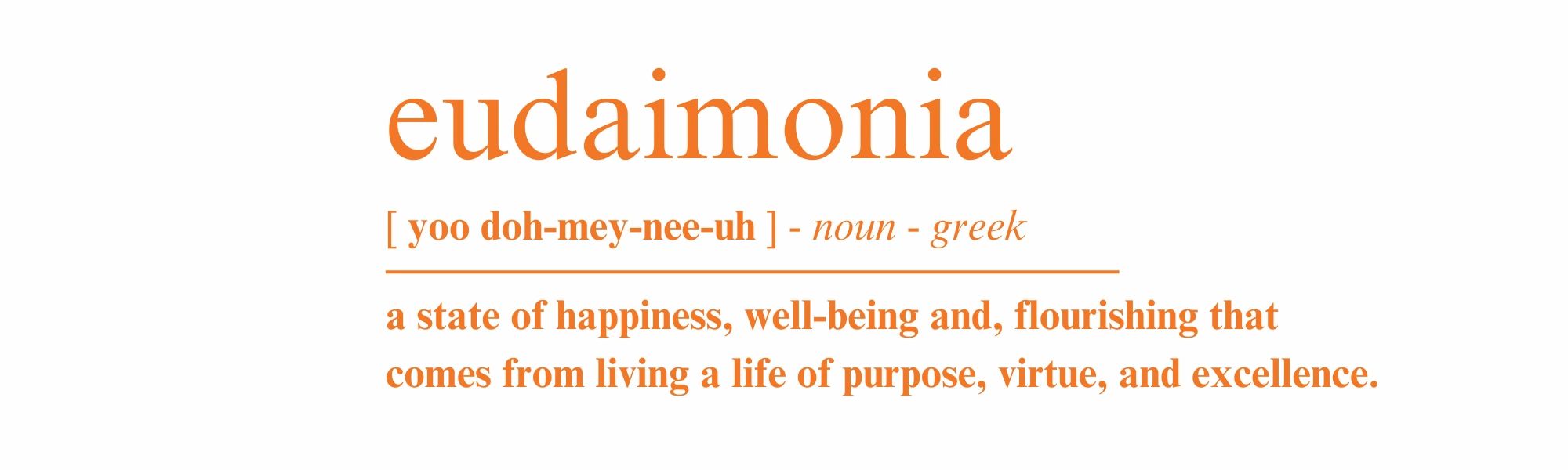 Meaning of eudaimonia