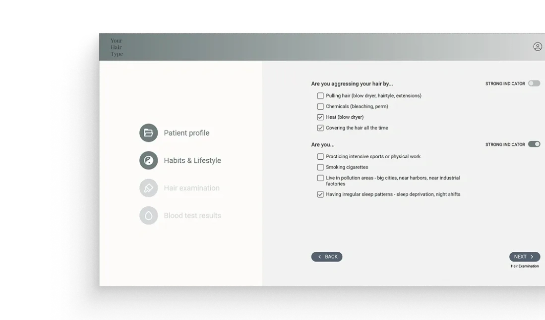 Your Hair Type system preview