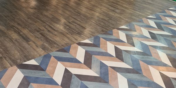 two toned floor