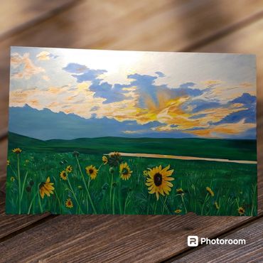 Sold Original "Reaching Skyward" oil painting that is gallery wrapped on canvas. It is approximatel