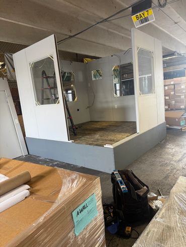 In-Plant Modular Buildings Installations inside a warehouse setting by SoFlo Installations