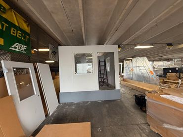 Another successful project inside a warehouse setting a Modular Office Building Florida by SoFlo ser