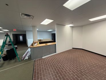 Modular Wall-Partition Installation inside a school for a classroom by SoFlo Installations