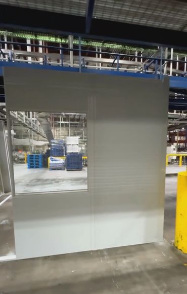 In-plant Modular buildings installations inside a warehouse setting by SoFlo installations