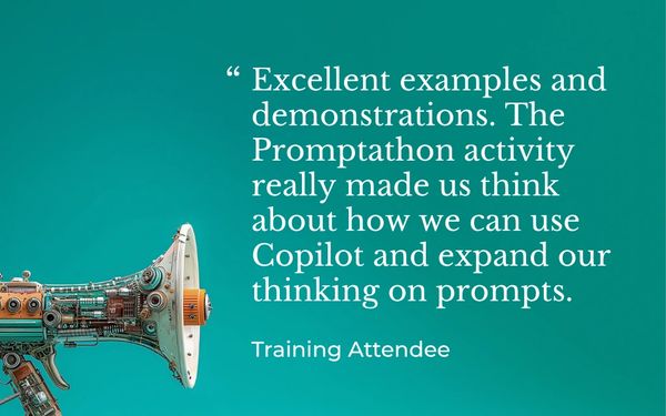 Quote from training attendee at membership organisation saying it was excellent.