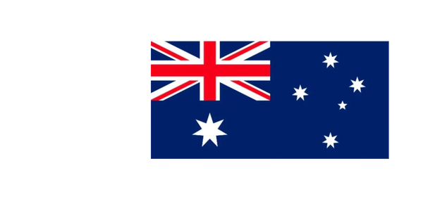 The national flag of Australia with the Union Jack and stars on blue.