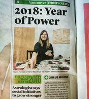 Astrology forecast, tarot cards, Metro News, Tarot Readings by Tegan, Vancouver BC, psychic