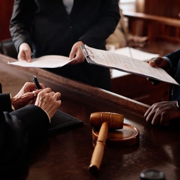 Group of attorneys in court