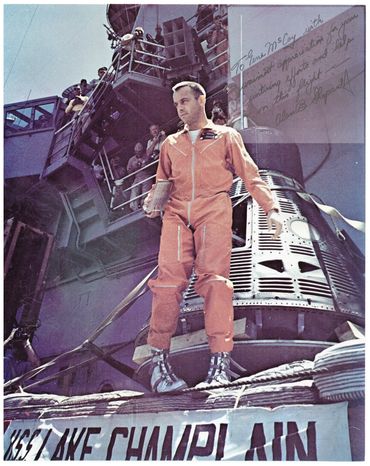 Alan Shepard's note of thanks to Gene for his hard work on the launch.