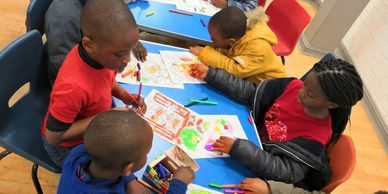 An art session for little kids