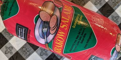 A pack of krakow salami