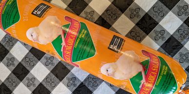 A pack of chicken salami