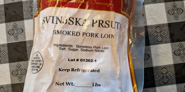 A pack of smoked pork loin
