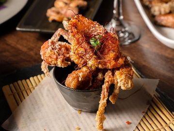 Best soft shell crab in Houston Texas