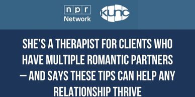 Text about a therapist giving relationship tips for clients with multiple romantic partners.