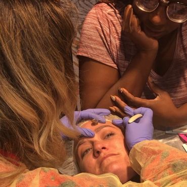 Microblading training with Carmen at BEAM aesthetics in Milwaukee