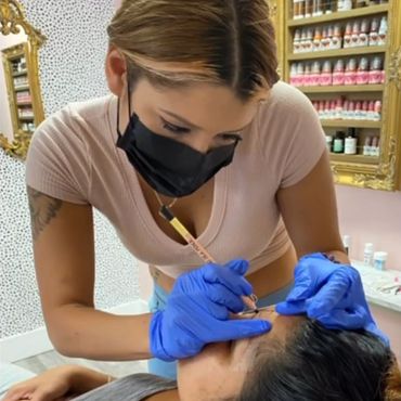 Microblading training with Carmen at BEAM aesthetics in Milwaukee