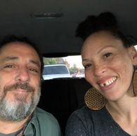 Picture of Robert with Mary, who is in this podcast episode with him