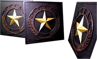 Texas Star Puzzle with removable star points.