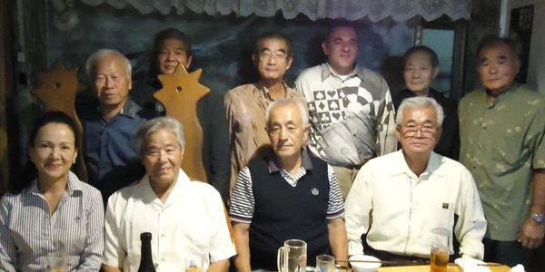 RH Gutierrez with his instructors and Iha Sensei at a dinner
