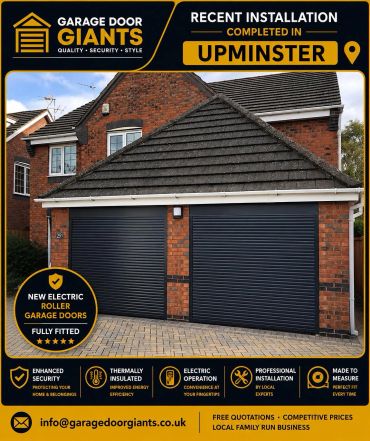 Browse our recent electric roller garage door installations completed throughout Surrey, Berkshire,