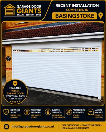 Double Garage Door. Electric. Insulated Roller garage doors, Essex, Surrey, Kent