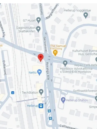 Map of business location