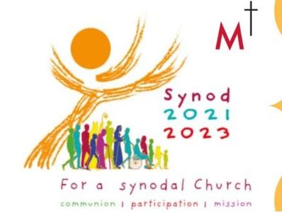 Logo for Synod 2021-2023 promoting a synodal church.