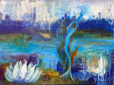 Abstract water elemental design