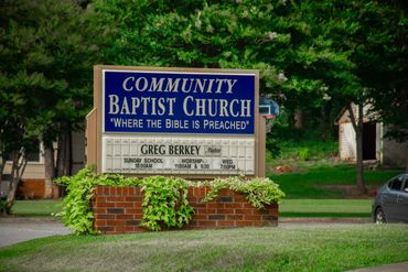 Community Baptist Church Sign