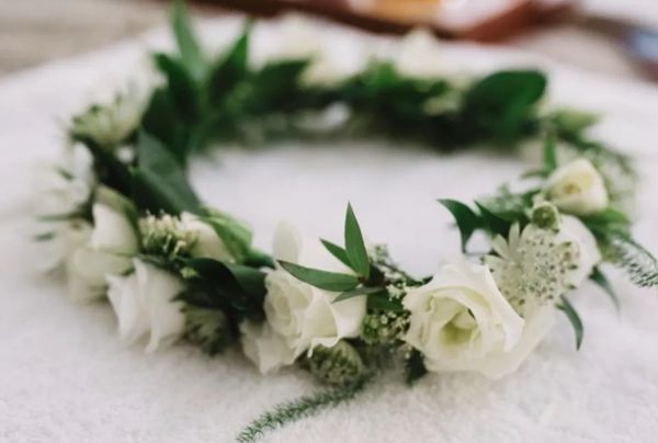 bridesmaid flower crown