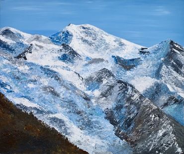 En Face de Mont Blanc
Acrylic on canvas
120 x 100 cm
£1000