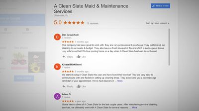 Top rated cleaning service