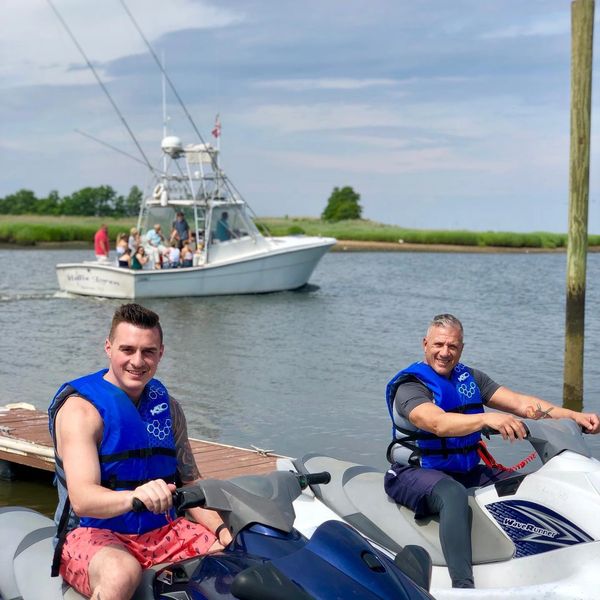 Jet skiing near NYC with Jersey Jet Ski is a great gift for father's day or birthdays! Fun times!