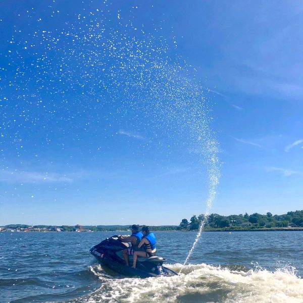 Beautiful Yamaha Waverunner rides at Jersey Jet Ski great for tandem or solo jetskiing fun photo
