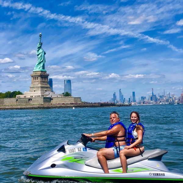 Enjoy this Jet Ski Rental beside the Statue of Liberty with Jersey Jet Ski Lady Liberty Rental Zone