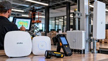 Enterprise wireless systems including Wi-Fi access points, point-to-point wireless, RF surveying, an