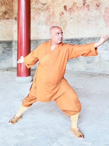 Shi Yan Xiang in the restricted area of the Shaolin Temple.