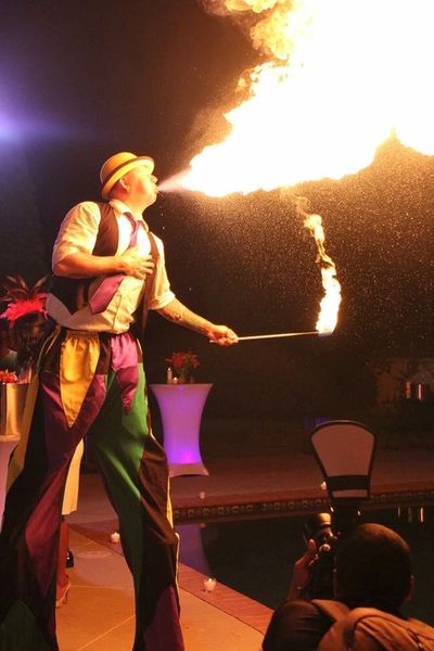 Stilt Walking Fire Performer Atlanta