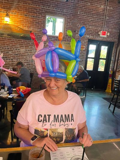 Balloon Birthday Cake Hat By Amazing Ziggy from Georgia