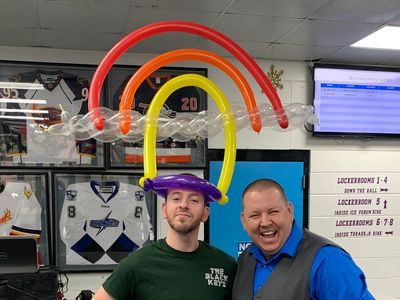 Balloon Rainbow Hat by Ziggy from Griffin GA