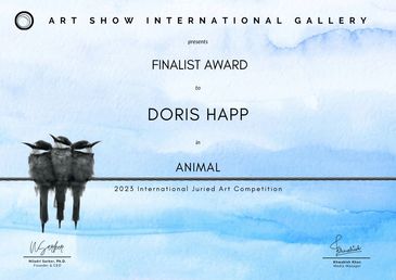 Auszeichnung ARTMEA Galeriekünstlerin Doris Happ