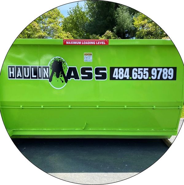 This is an example of a Dumpster that can be rented for disposal