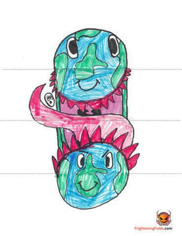 Two cartoon Earth faces with expressions, connected by a pink tongue.