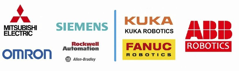 UK robotics suppliers logos.
